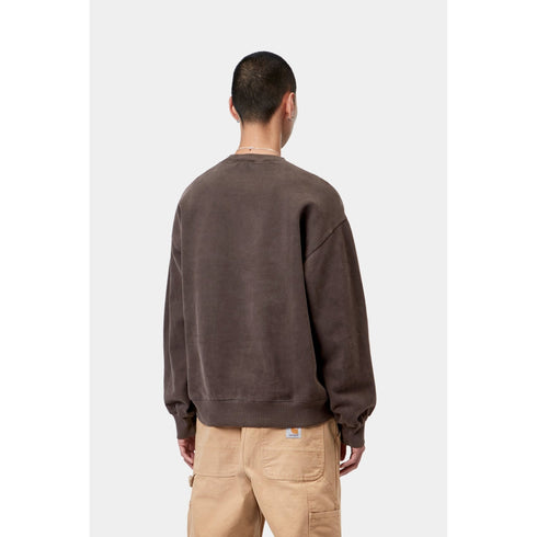 Carhartt WIP Vista Sweat - Tobacco Garment Dyed - Streetart.fr