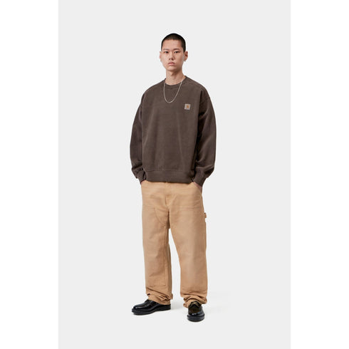 Carhartt WIP Vista Sweat - Tobacco Garment Dyed - Streetart.fr