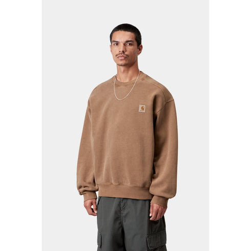 Carhartt WIP Vista Sweat - Wip H Brown Garment Dyed - Streetart.fr