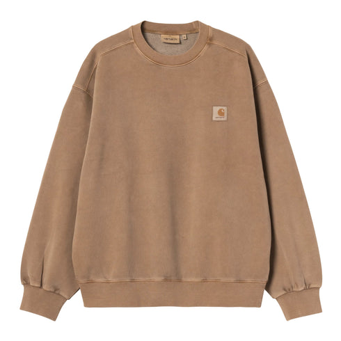 Carhartt WIP Vista Sweat - Wip H Brown Garment Dyed - Streetart.fr