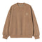 Carhartt WIP Vista Sweat - Wip H Brown Garment Dyed - Streetart.fr