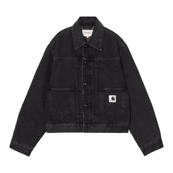 Carhartt WIP W' Belmar Jacket - Black stone washed - Streetart.fr