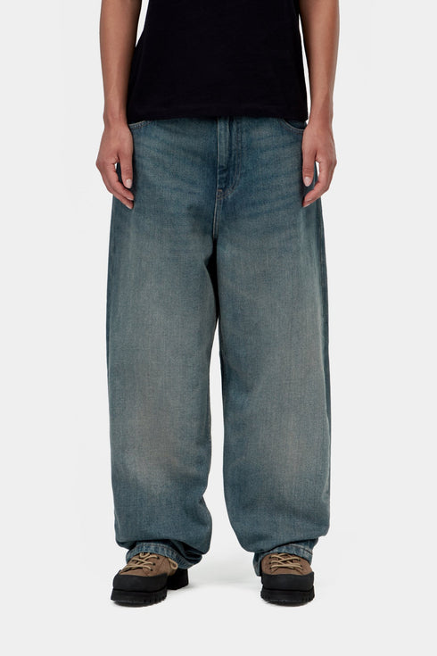 Carhartt Wip W' Brandon Pant - Blue Worn Used Wash - I035892_01_4Q