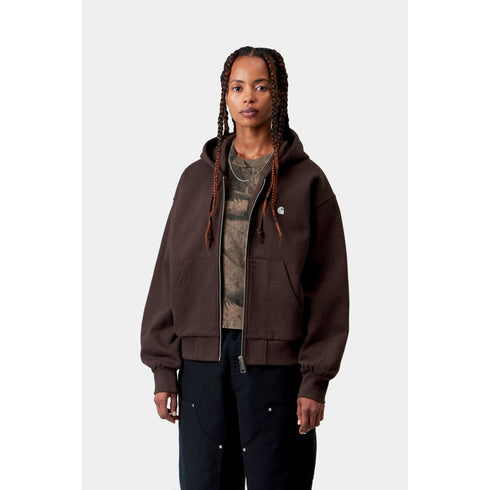 Carhartt WIP W' Hooded Casey Jacket - Palisander / Silver - Streetart.fr