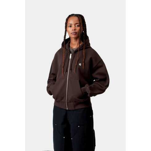 Carhartt WIP W' Hooded Casey Jacket - Palisander / Silver - Streetart.fr
