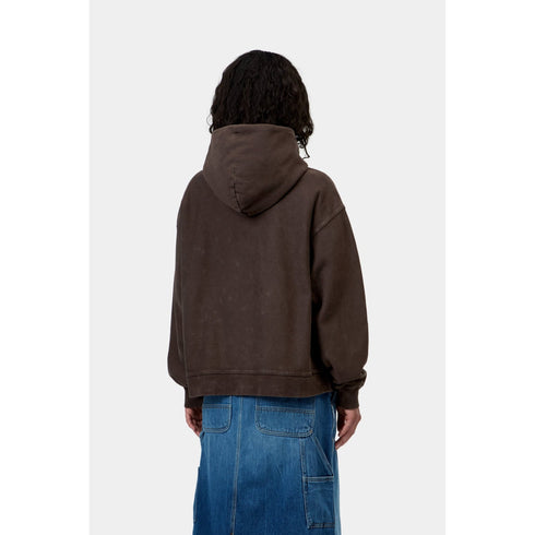 Carhartt WIP W' Hooded Lambert Sweat - Tobacco Moon Wash - Streetart.fr