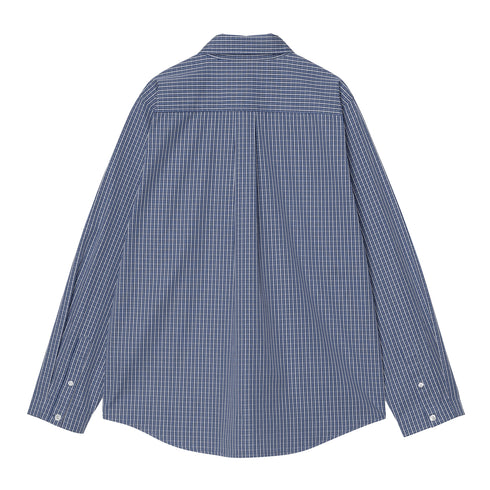 Carhartt WIP W' L/S Groff Shirt Chemise - Groff Check Blue - Streetart.fr