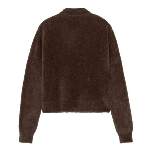 Carhartt WIP W' L/S Polo Sweater - Palisander / Palisander - Streetart.fr