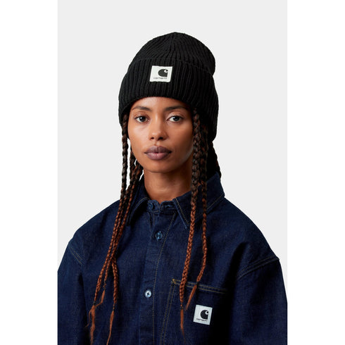 Carhartt WIP W' Mira Beanie - Black - Streetart.fr
