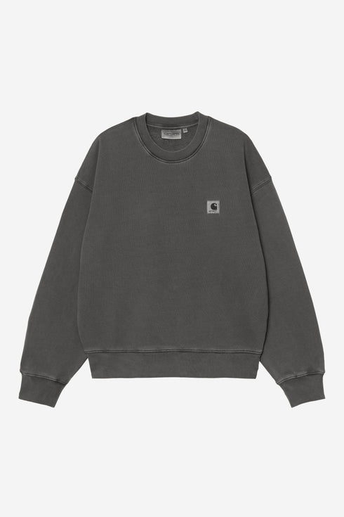 Carhartt Wip W' Nelson Sweatshirt - Black Garment Dyed - I029537_89_GD