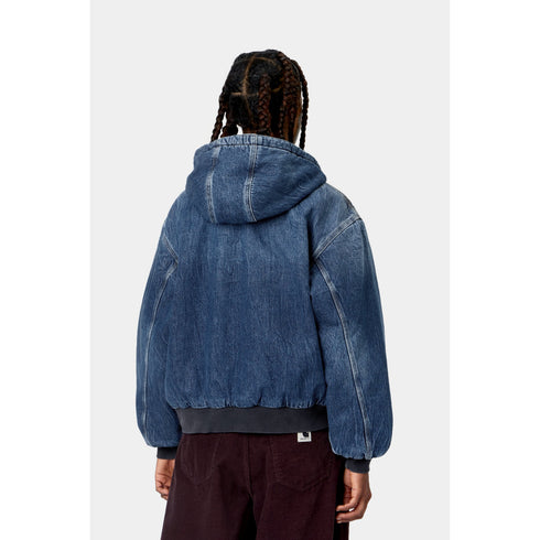 Carhartt Wip W' Og Active Jacket - Blue Marble Used Wash - I032240_01_7X