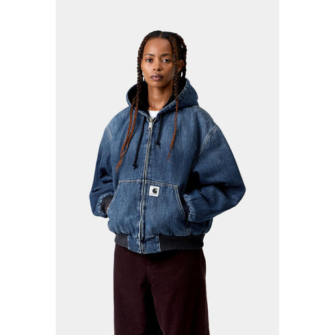 Carhartt Wip W' Og Active Jacket - Blue Marble Used Wash - I032240_01_7X