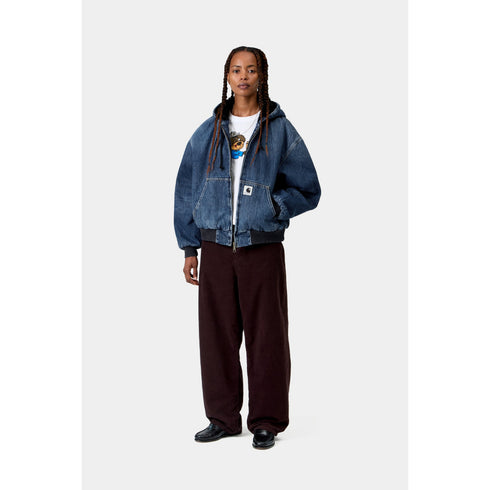 Carhartt Wip W' Og Active Jacket - Blue Marble Used Wash - I032240_01_7X