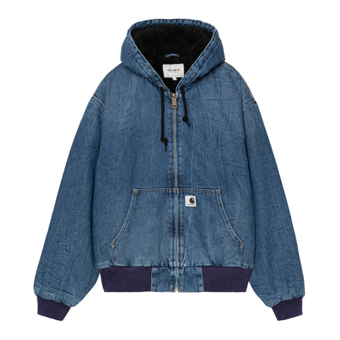 Carhartt Wip W' Og Active Jacket - Blue Marble Used Wash - I032240_01_7X