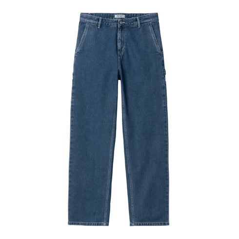 Carhartt WIP W' Pierce Pant Straight Blue Stone Washed - Streetart.fr