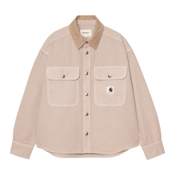 Carhartt WIP W' Prescott Shirt Jacket - String / Leather Garment - Streetart.fr