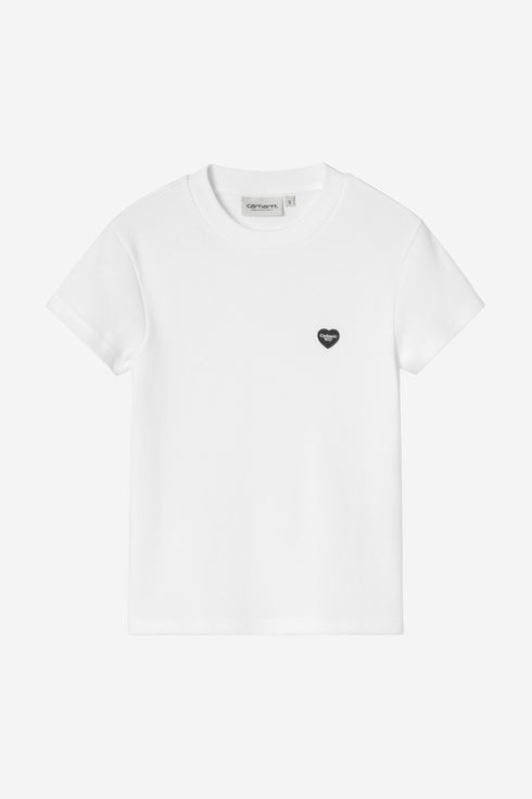 Carhartt Wip W' S/S Small Heart Patch T-Shirt - White / Black - I037170_00A_XX