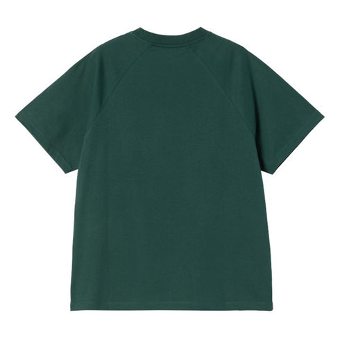 Carhartt Wip W' Signature T-Shirt - Dark Fir / Glassy Pink - Streetart.fr