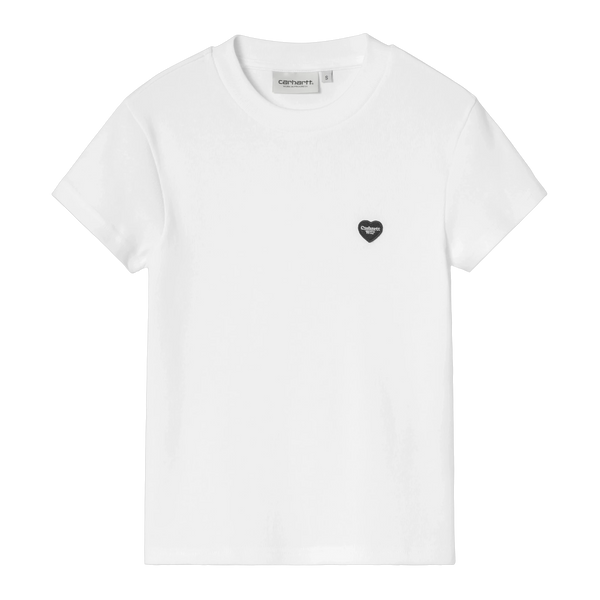 Carhartt WIP W' S/S Small Heart Patch T-Shirt - White / Black - Streetart.fr