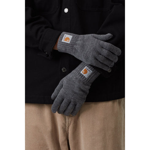Carhartt WIP Watch Gloves - Dark Grey Heather - Streetart.fr