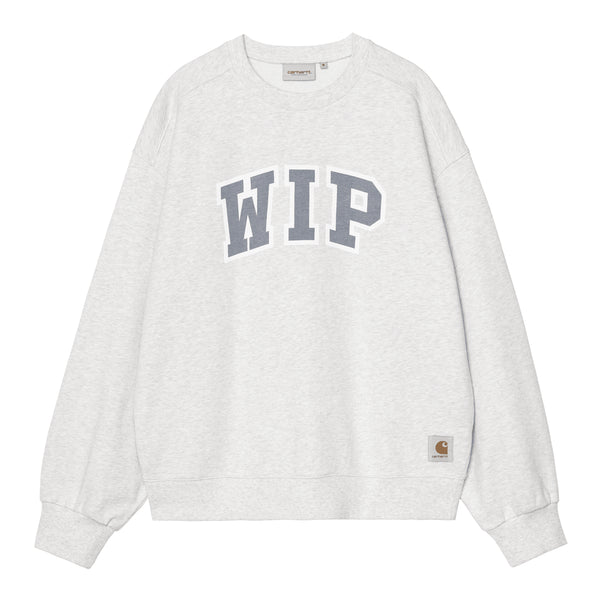 Carhartt WIP Wip Iii Sweat - Ash Heather Heavy Stone - Streetart.fr