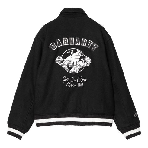 Carhartt Wip Wolrd Class Varsity Jacket - Black - Streetart.fr