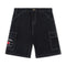 Cash Only Atheltic Denim Shorts - Washed Black - Streetart.fr