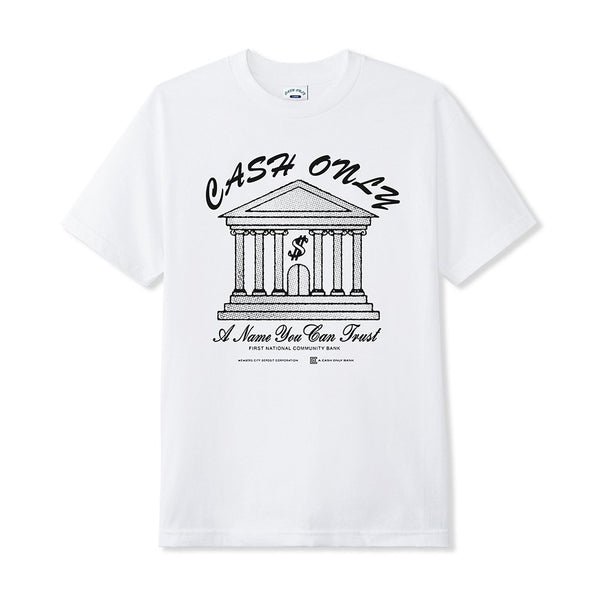 Cash Only Bank T-Shirt - White - Streetart.fr