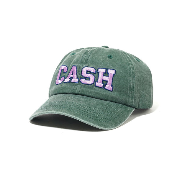 Cash Only Campus 6 Panel Cap Casquette - Washed Forest - Streetart.fr