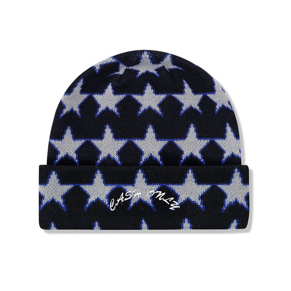 Cash Only Star Beanie Bonnet - Black - Streetart.fr
