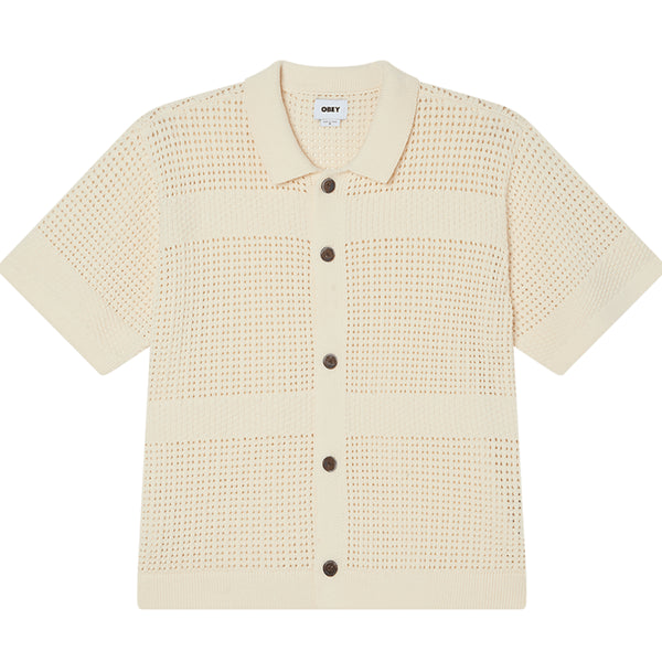 Obey Zach Sweater Shirt Chemise - Unbleached