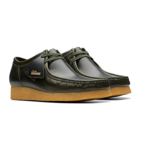 Clarks Original Wallabee - Forest Green Leather - Streetart.fr