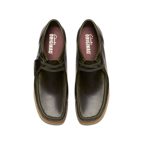 Clarks Original Wallabee - Forest Green Leather - Streetart.fr