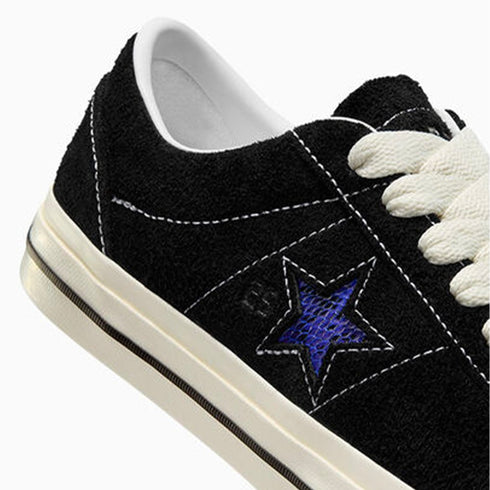 Converse Cons X Quartersnacks One Star Pro Ox - Black / Egret / Hyper Blue - Streetart.fr