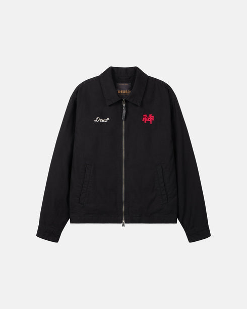 Deus Dogleg Jacket - Black - Streetart.fr