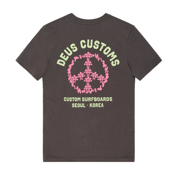 Deus Fancy Pansy T-Shirt - Anthracite - Streetart.fr