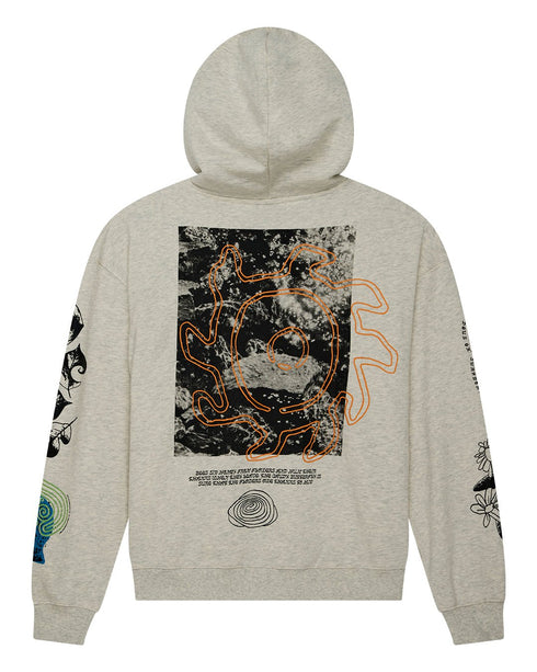 Deus Migration Hoodie - Light Grey Marle - Streetart.fr