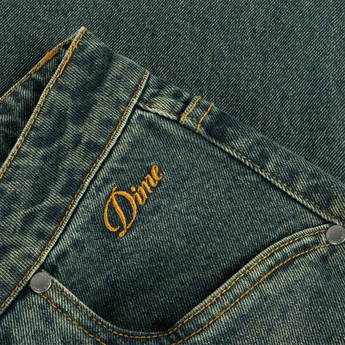 Dime Baggy Denim Pant Pantalon - Sandblasted Pine - Streetart.fr