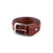 Dime Braided Leather Belt Ceinture - Caramel Brown - Streetart.fr