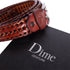 Dime Braided Leather Belt Ceinture - Caramel Brown - Streetart.fr