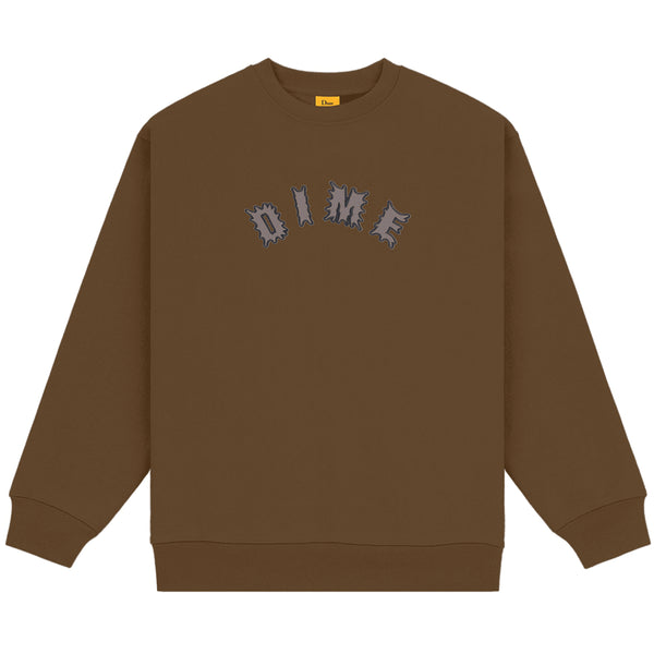 Dime Chopper Crewneck - Dark Brown - Streetart.fr