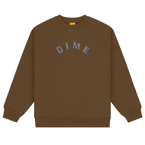 Dime Chopper Crewneck Sweatshirt - Dark Brown - Streetart.fr