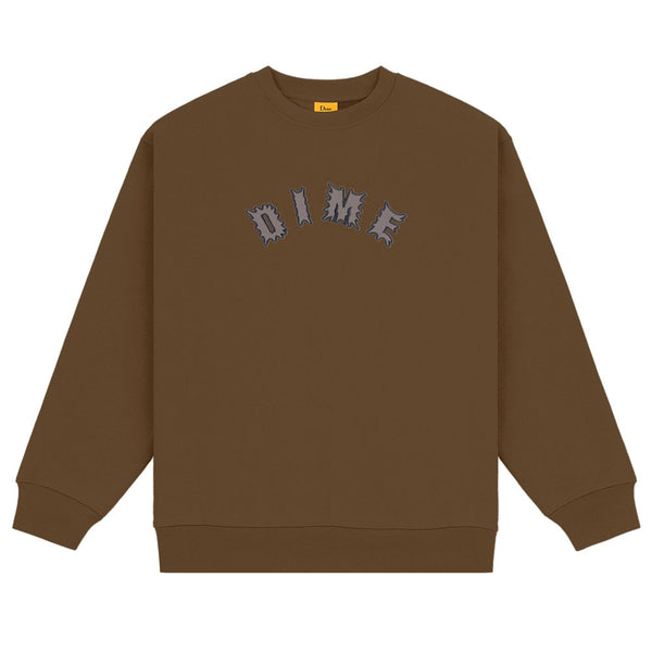 Dime Chopper Crewneck Sweatshirt - Dark Brown - Streetart.fr