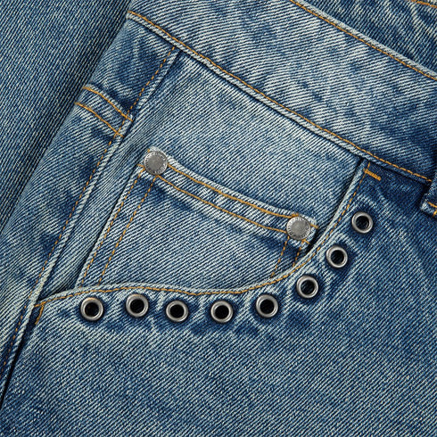 Dime Classic Relaxed Denim Pant - Sandblasted Indigo - Streetart.fr