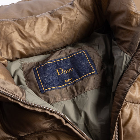 Dime Classic Riptsop Puffer Jacket - Gold - Streetart.fr