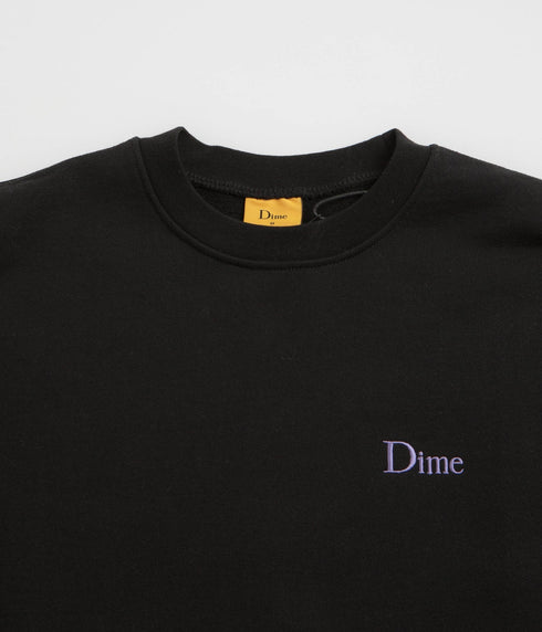 Dime Classic Small Logo Crewneck - Black - Streetart.fr