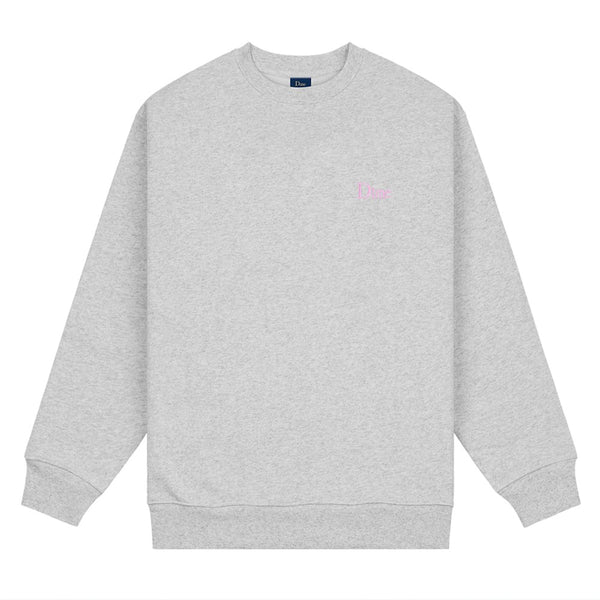 Dime Classic Small Logo Crewneck Sweatshirt - Heather Gray - Streetart.fr