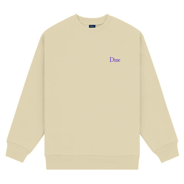 Dime Classic Small Logo Crewneck Sweatshirt - Light Moss - Streetart.fr