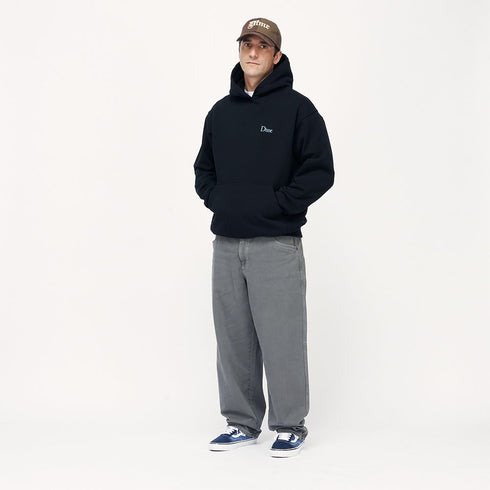 Dime Classic Small Logo Hoodie Sweat A Capuche - Black - Streetart.fr