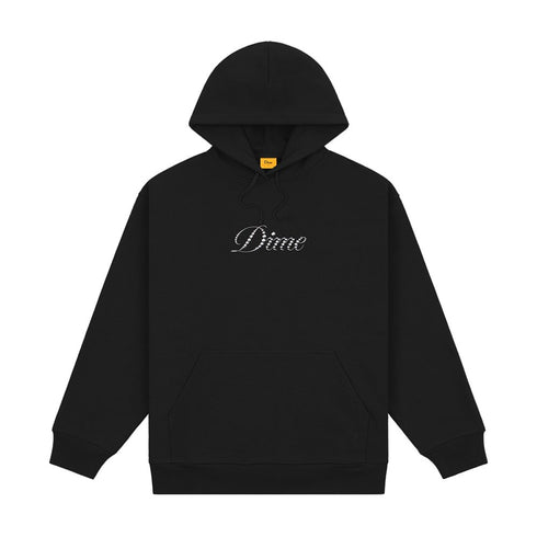 Dime Cursive French Terry Sweat A Capuche - Black - Streetart.fr